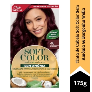 Tinta de Cabelo Soft Color Sem Amônia 46 Borgonha Wella
