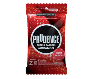 Preservativo Prudence Com Sabor Morango