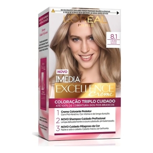 Tinta Imédia Excellence Creme 8.1 Louro Sueco L'Oréal Paris