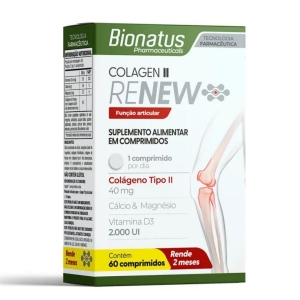Suplemento Colagen II Renew Função Articular 60 Comprimidos Sabor:Sem Sabor