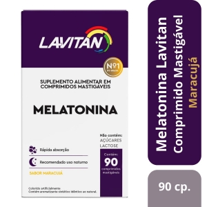 Melatonina Lavitan Maracujá 90 Comprimidos