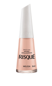 Esmalte Risqué Melissa Natural Cremoso 8ml – Nude Suave e Elegante