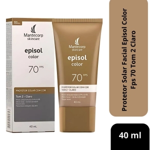 Protetor Solar Facial Episol Color FPS 70 - Pele Clara 40g