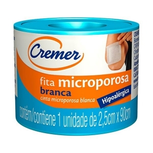 Fita Microporosa Cremer 2,5cm x 90cm – Branca