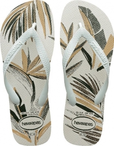 Sandália Havaianas Aloha Branco Verde Olive 43/44