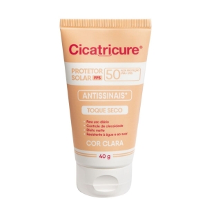 Protetor Solar FPS 50 Cicatricure Antissinais Cor Clara
