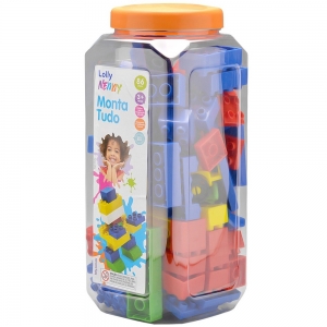 Brinquedo “Monta Tudo” Lolly Nenny – Sortido com 86 peças (3+ anos)