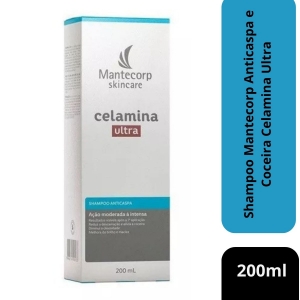 Shampoo Mantecorp Anticaspa e Coceira Celamina Ultra 200ml