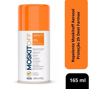 Repelente Moskitoff Aerosol Proteção 2h Deet Farmax 165ml