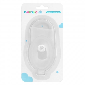 Porta Chupeta Pimpolho Transparente Unissex – Proteção e Higiene em Qualquer Lugar