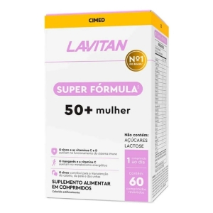 Lavitan Super Fórmula² 50+ Mulher com 60 Comprimidos Cimed Sabor:Sem Sabor