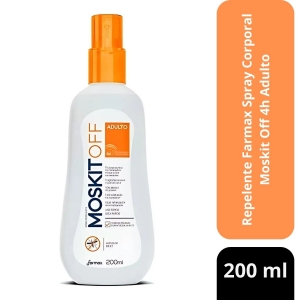 Repelente Farmax Spray Corporal Moskit Off 4h Adulto 200ml