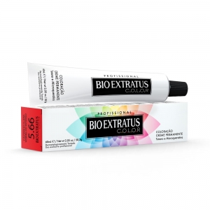 Coloração Bio Extratus Castanho Claro Vermelho 5.66 — Cor Vibrante e Duradoura