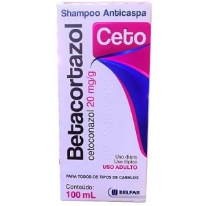 Shampoo Betacortazol Ceto 100ml – Shampoo Anticaspa e Tratamento para Couro Cabeludo