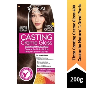 Tinta Casting Creme Gloss 400 Castanho Natural L\'Oréal Paris