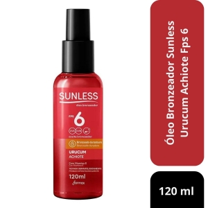 Óleo Bronzeador Sunless Urucum Achiote Fps 6 120ml