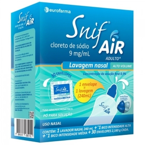Snif Air Adulto 30 Envelopes + Lavador 2,16L