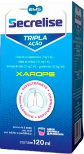 Secrelise Xarope 120ml Oxomemazina + Associações EMS