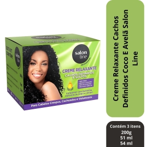 Creme Relaxante Cachos Definidos Coco E Avelã Salon Line