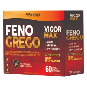 Suplem. Alim. Feno Grego 60 Tablete Vigor Max Prevent Pharma