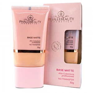Base Matte Alta Cobertura Phallebeauty PH0588 – Cor 03, 30 g