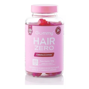 Complemento Alimentar Gummy Hair Zero Tutti Frutti 60 Pastilhas de Goma