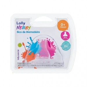 Bico de Silicone Lolly Baby para Mamadeira de Suco