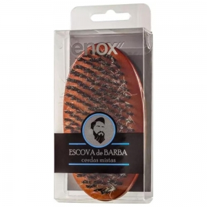 Escova de Barba Enox BLZ – Cerdas Mistas para Modelagem Precisa