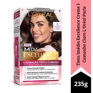 Tinta Imédia Excellence Creme 5 Castanho Claro L\'Oréal Paris