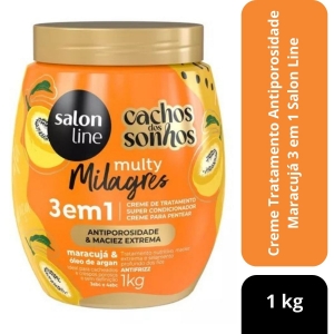 Creme Tratamento Antiporosidade Maracujá 3em1 Salon Line 1kg
