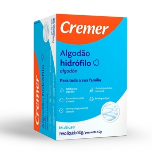 Algodão Cremer 50g – Maciez e Pureza para Cuidados Diários