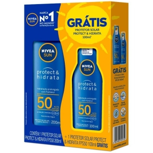 Kit Protetor Solar Nivea Protect Fps 50 200Ml + Fps 50 100Ml