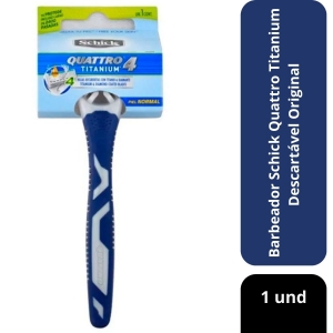 Barbeador Schick Quattro Titanium Descartável Original 1 Und