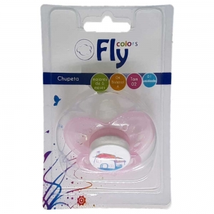 Fly Colors Chupeta Silicone Soft Transparente G Baby – Conforto e Segurança em Azul e Rosa
