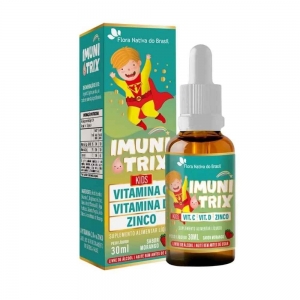 Imunitrix Kids 30ml Sabor Morango – Suplemento Infantil de Vitamina C, D e Zinco