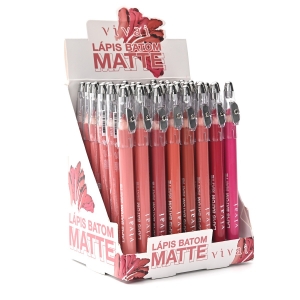Lápis Batom Matte Sortido 2 – Cores Vibrantes e Acabamento Matte
