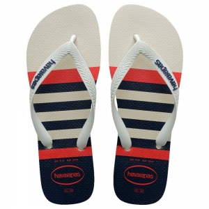 Sandália Havaianas Top Náutico Branco/Marinho 37/38