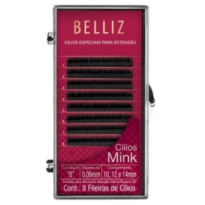 Cílios para Alongamento Belliz Mink B 006 Mix Com 8 Cílios