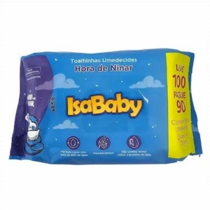 Toalha Umedecida Isababy Hora De Ninar 140 Unidades