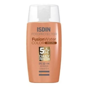 Protetor Solar Facial Fusion Water Isdin Cor Escura FPS 50