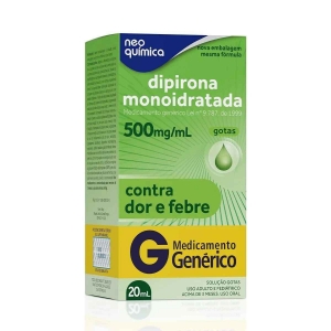 Dipirona Monoidratada 500mg/ml 20ml Neo Química