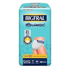 Bigfral Moviment G/XG – Roupa Íntima Descartável Unissex, 7 Unidades