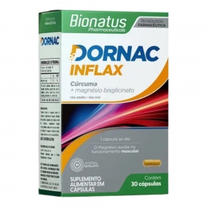 Dornac Inflax com 30 Cápsulas – Curcumina e Magnésio Bisglicinato