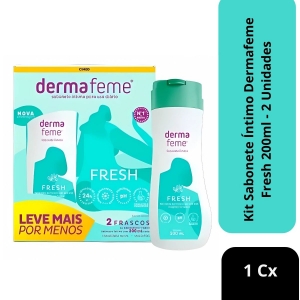 Kit Sabonete Íntimo Dermafeme Fresh 200ml - 2 Unidades