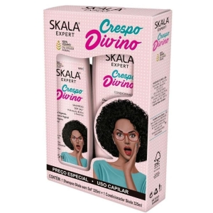 Kit Shampoo E Condicionador Crespo Divino Skala Vegano 325Ml