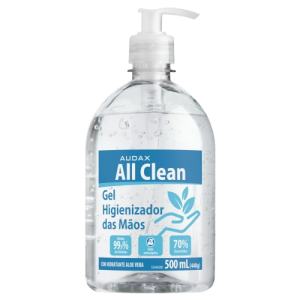 Álcool Gel 70% 500g Pump All Clean – Proteção Eficiente e Prática