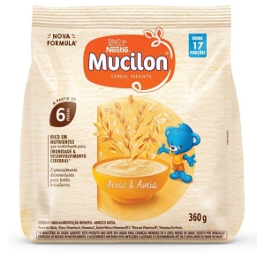 Cereal Infantil Mucilon Arroz e Aveia Integral 360g