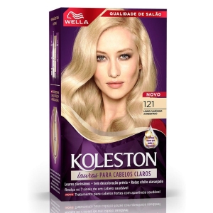 Tinta Koleston Creme 121 Louro Claríssimo Acinzentado Wella