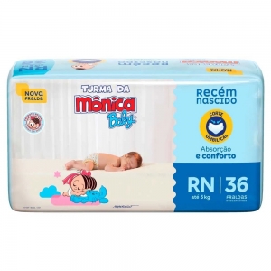 Huggies Turma da Mônica Tripla Proteção RN 36 unidades