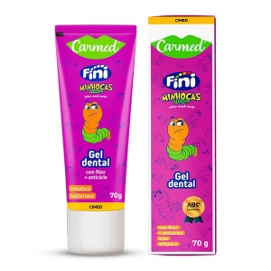 Diversão na Escovação – Gel Dental Carmed Fini Minhocas 70g com Flúor